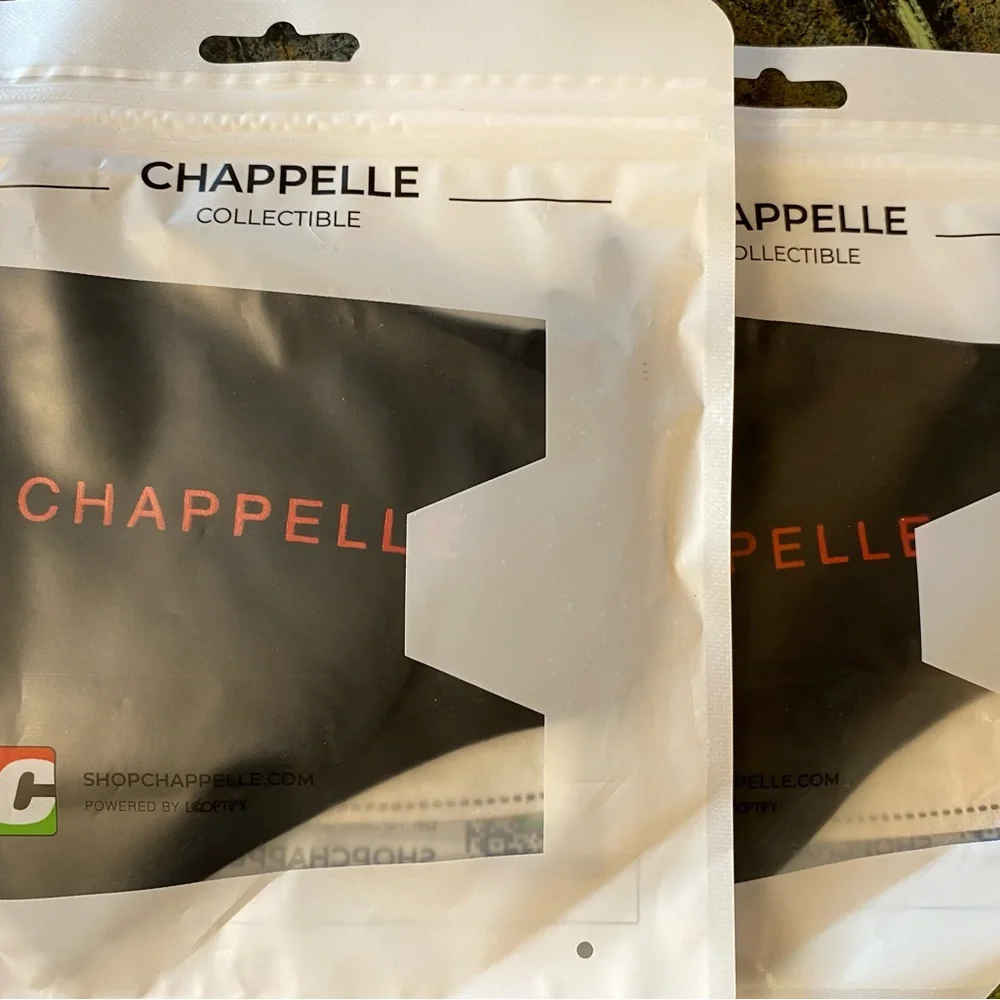 NIP - Chappelle Collectible Facemask. 2 pack.